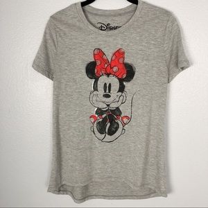 Disney grey gray Minnie T Shirt M
